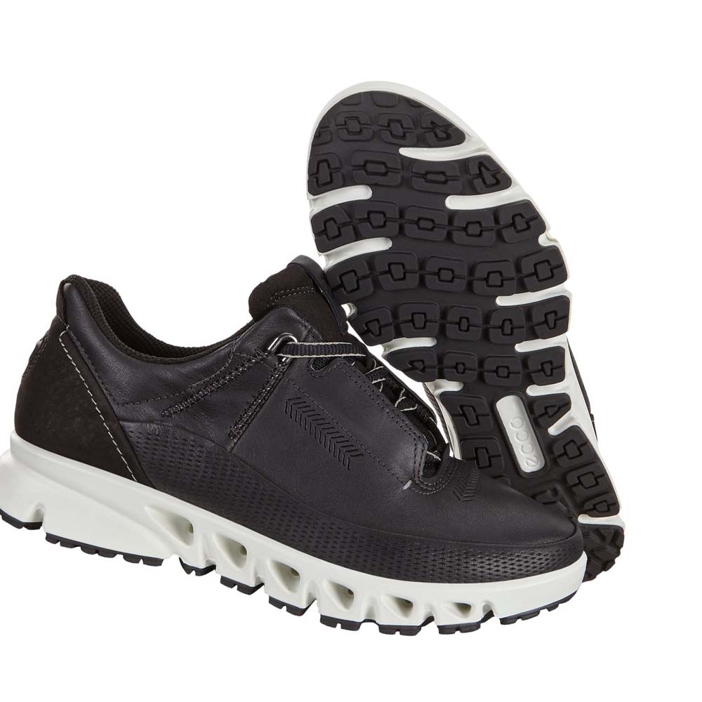 Women's Ecco Multi-vent Outdoor Sneakers Black | USA 226XYU